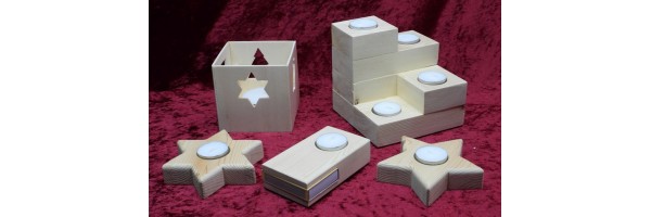 HOUTEN WAXINELICHTHOUDERS HOUTEN WAXINELICHTHOUDERS