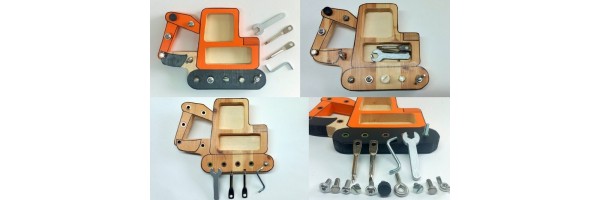 HOUTEN GRAAFMACHINE MET SCHROEVEN