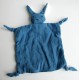 Knuffeldoekje konijn blauw