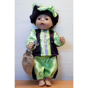 PIETENPAK -12 LIME GROEN EN DONKER PAARS