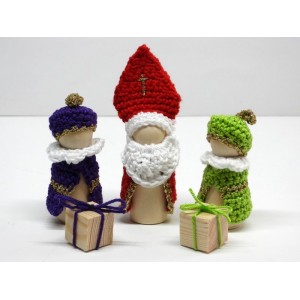 SETJE 4 MET PAARSE EN GROENE PIET