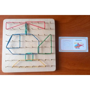 HOUTEN BORDSPEL ELASTIEKJES